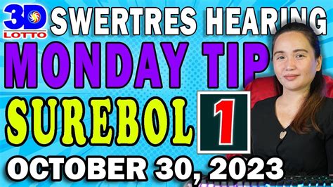 SWERTRES 3D HEARING Today OCTOBER 30, 2023.